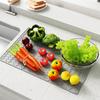 Silicone Dish Drying Mat for Kitchen Counter 3-Fold Large Drain Pad with Hanging Hole Non-Slip Countertop Drying Rack Multifunctional Drainer Board