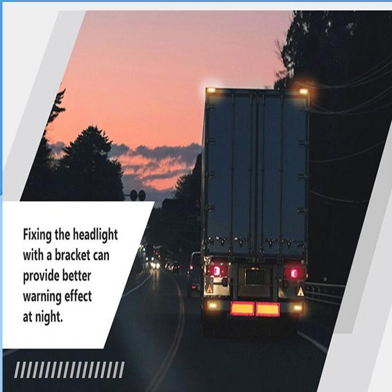 Trailer Light Bracket Tail Light Mounting Bracket L Shape Metal Lamp Rack 2 Pieces for Transport Vehicle Truck Boat Marine