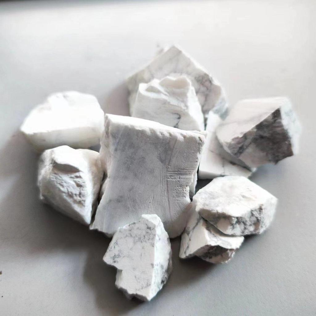 Natural Decor Howlite Rough Raw White Turquoise Crystal Decorative Stone Reiki Enhance Your Home Room Decoration Stone