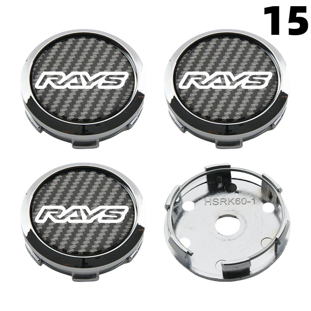 1Set/4PCS OD 60MM / ID 56MM Rim Caps RAYS VOLK VR Logo Wheel Center Cap Wheel Cover Hub caps Sport Car Tire Accessories