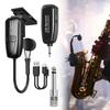 Saxophone Microphone Lightweight Clip On Mic for Flute Bass Live Performance