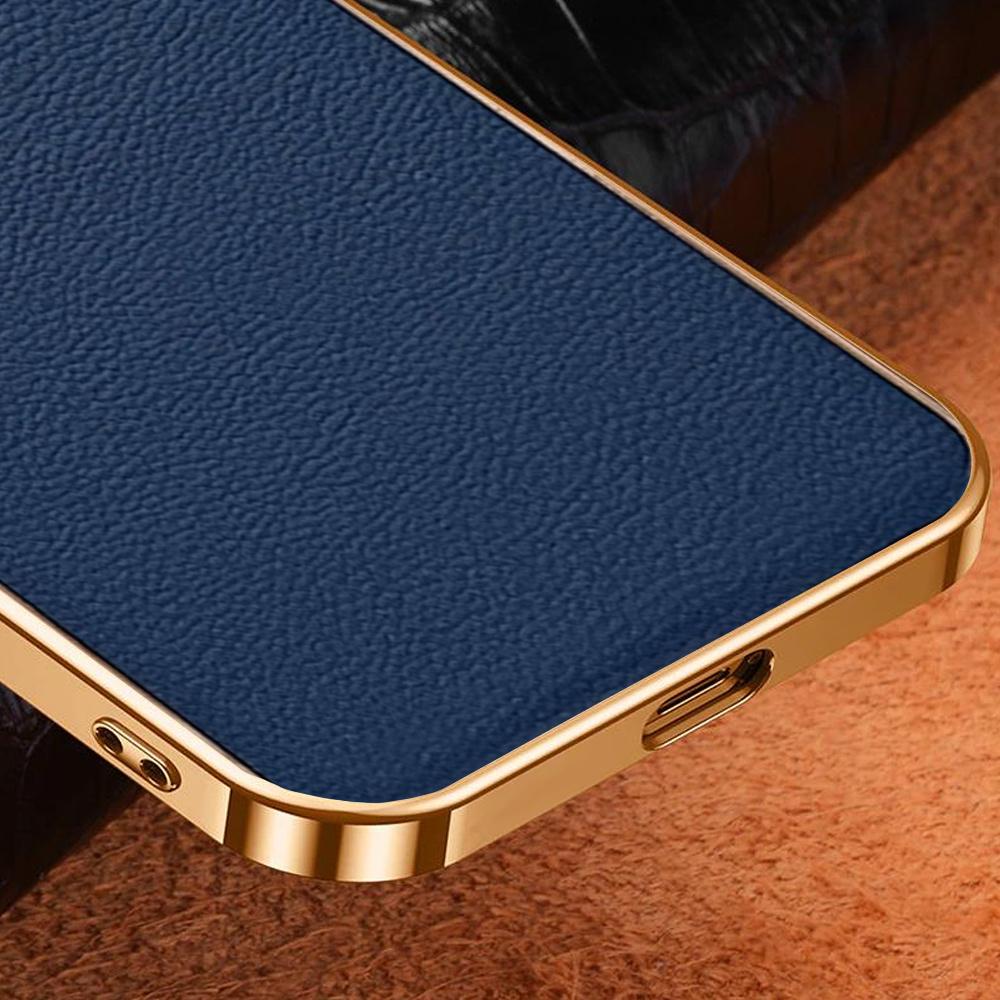 Case for Samsung Galaxy A13 4G, Cowhide Leather, blue