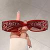 Korean Styles Cat Eye Sun Glasses PC Shades Eyewear Luxury Rhinestones Sunglasses  Photography