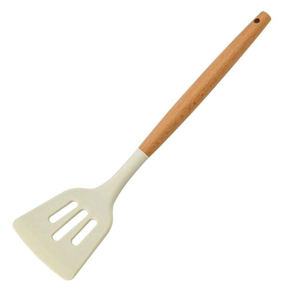 3Pcs/set Beige Cooking Turner Spatula Colander Kitchen Utensils Cookware Pancakes Frying Pan