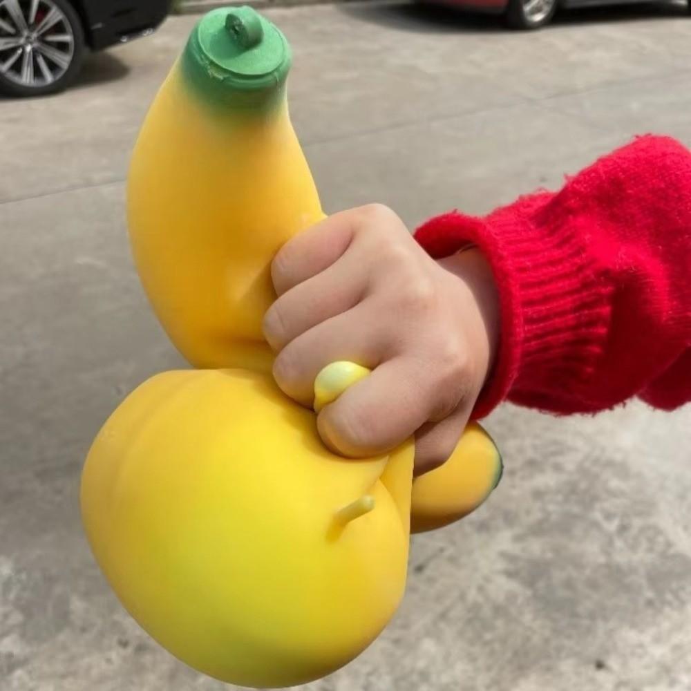 Slow Rising Jumbo Squishy Banana Giant Giant Squeezing Stress Ball  for Birthday Party Favors