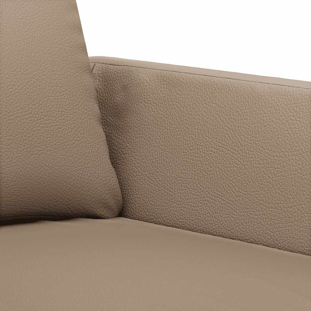 Armchair Cappuccino Brown 60 cm Faux Leather