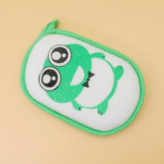 Детская мочалка с мультяшным рисунком, аккуратно чистое хлопковое полотенце для душа, детские принадлежности