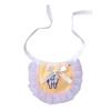 Dog Saliva Scarf Cartoon Pattern Lace Rim Cotton Pet Bib Dog Saliva