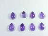 27Cts. Натуральный аметист грушевидный кристалл кабошон драгоценный камень 08 шт. лот 08X12MM RQ-1784