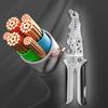Инструмент для зачистки проводов Многоцелевой кабель для резки кабеля с резаком для ключей для прессования