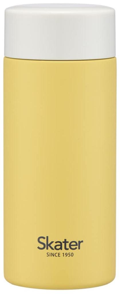 Skater STYL2-A Ultra-Lightweight Stainless Steel Water Bottle, Dull Yellow, 250ml