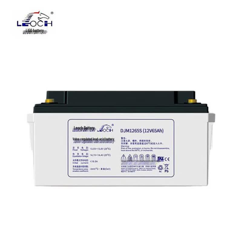 Свинцово-кислотный аккумулятор Leoch DJM1265S 12В 65Ач штекер CN (адаптер в комплекте)