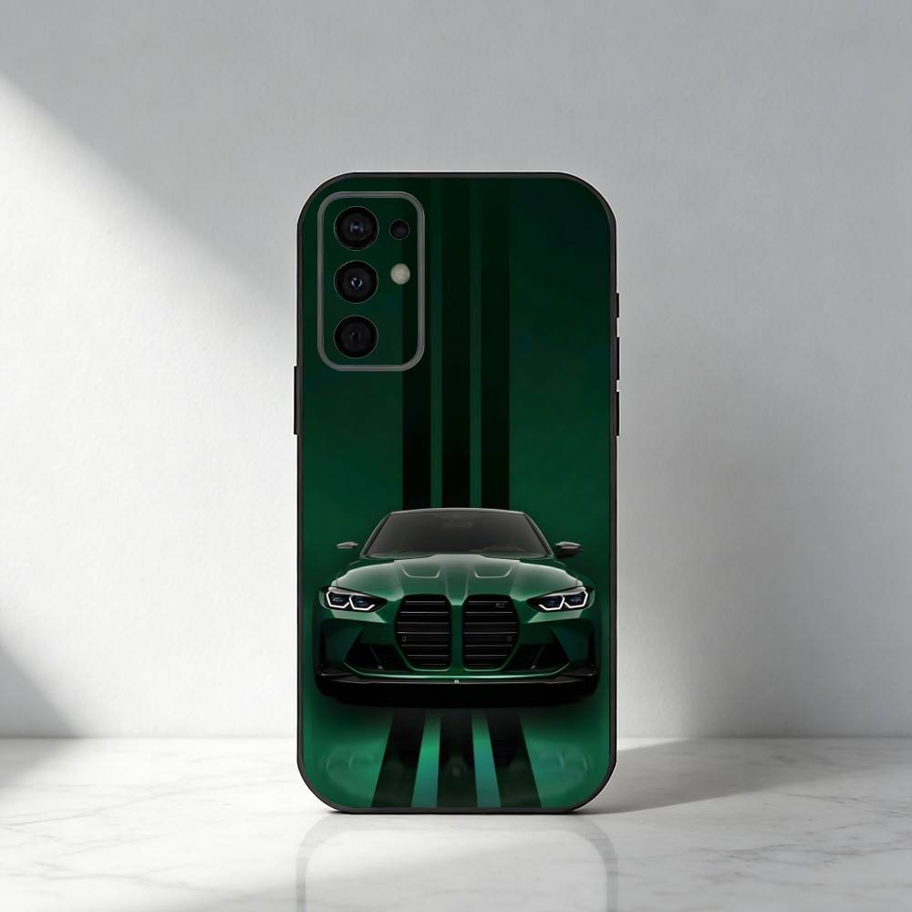 Чехол для телефона M4 Classic Sport Cars для Samsung S25, S24, S21, S22, S23, S20, Ultra, S26, Plus, Fe, Note, 5G Черный