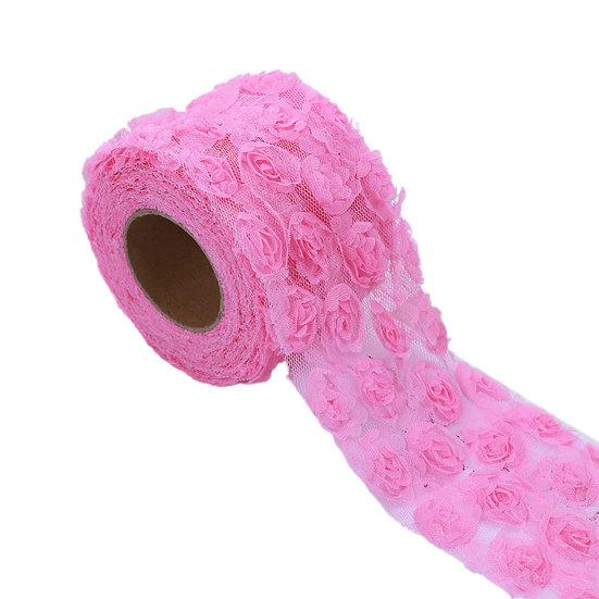 Красивая сплошная цветная красивая 3D лента для подарочной упаковки, шитье