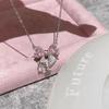 Minimalist Light Luxury Bowknot Pendant Necklace Exquisite Wedding Jewelry Gifts