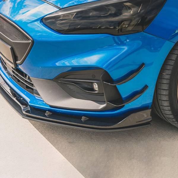 Декоративные накладки на передний бампер, комплект из 4 штук для Ford Focus Hatchback/Sedan ST-Line 2019-2021