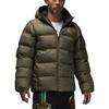 Brooklyn Therma-FIT Embroidered Logo Loose Warm Comfortable Jacket Men Jacket Olive-Green Black FV7317-222