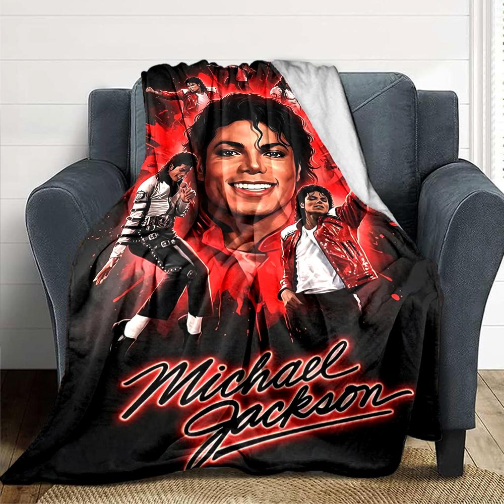 1Pc Michael Jackson Thriller Legacy Blanket Soft Throw Blanket For Home Bedroom Bed Sofa Travel Office Solid Christmas Blanket