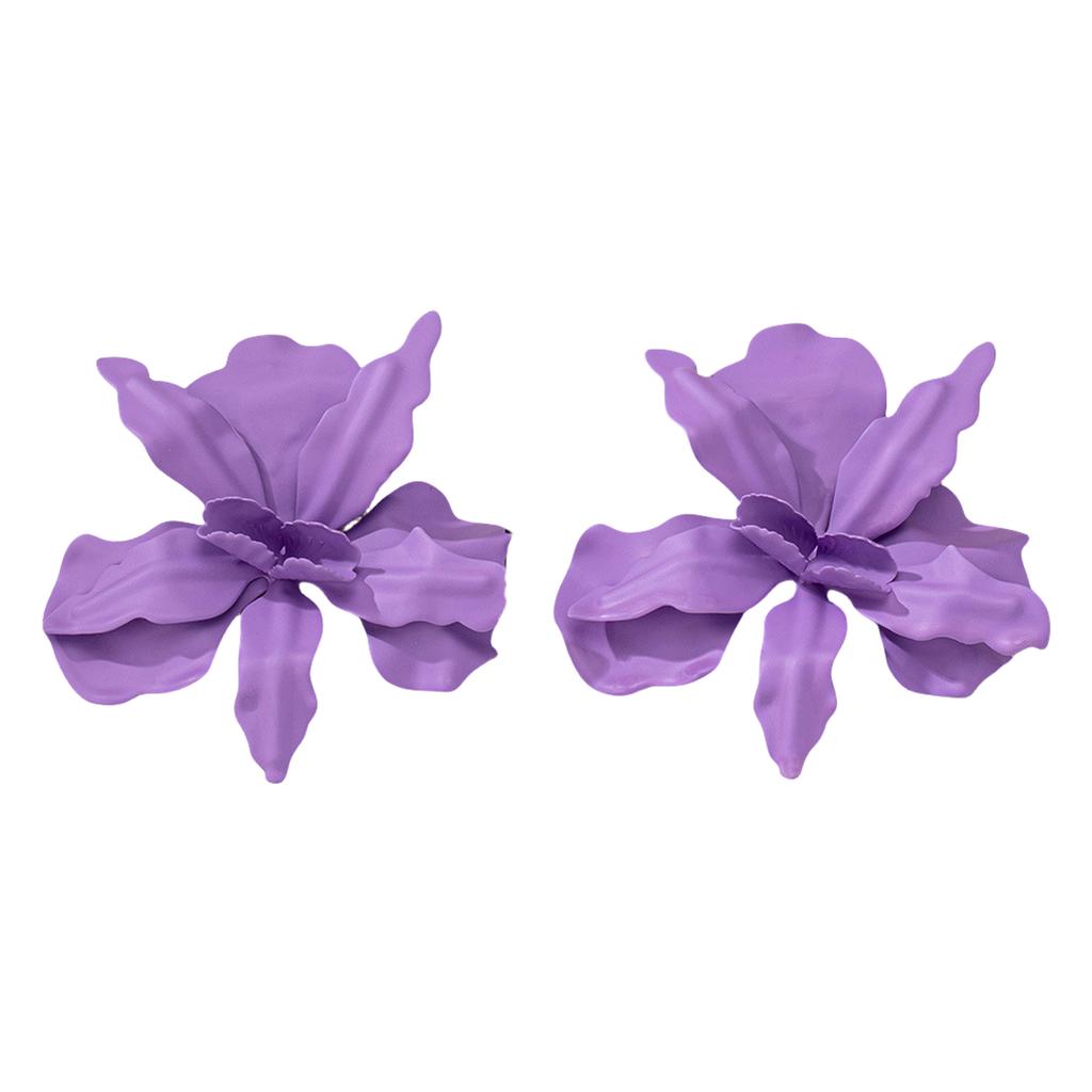 Уникальные серьги-гвоздики в виде цветка, серьги ручной работы, модные серьги из сплава, подходящие для ношения на различные случаи жизни