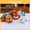 Capybara Sloth Husky Fox Raccoon Animal Plush Toy Doll Kids Room Gift Decoration