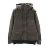 Knit Switching Military Jacket XS Brown Women Used