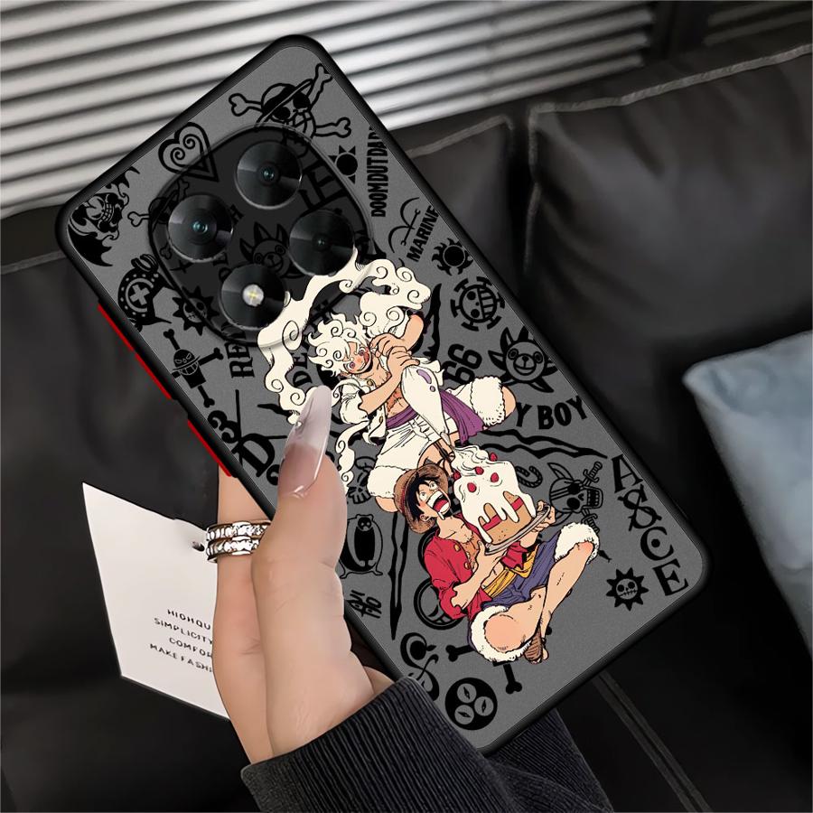 Аниме One Piece Луффи Зоро Чехол Задняя крышка телефона для Xiaomi Redmi Note 14 14C A4 11 12 13C 13 Pro Plus 9S 10