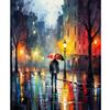 Frame Night Street Painting By Numbers Kits For Adults Colorful Picture On Numbers Diy Gift Landscape Canvas Painting For Home Decors 40x50cm