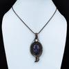 Russian Charoite, Moonstone Gemstone Pure Copper Wire Wrapped Designer Handmade Pendant Jewelry For Gift