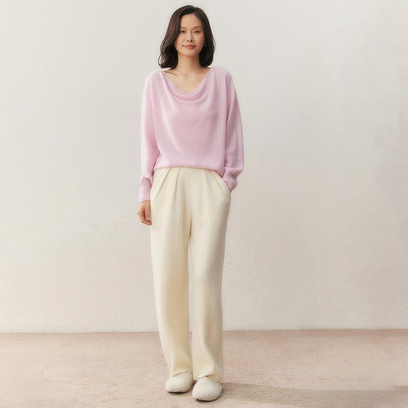 Женский свитер Qinghe 100% чистый кашемир - Ультрамягкий роскошный зимний пуловер