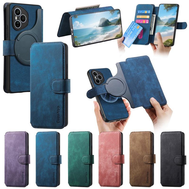 Многофункциональный откидной кожаный магнитный чехол-кошелек для Honor 400 Pro 400 Lite Magsafe Съемный чехол для телефона 2 в 1 для Honor 400Pro