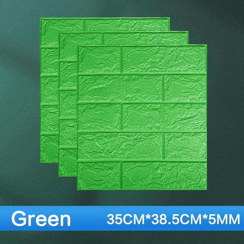 10Colors Living Room Waterproof 3D Wall Stickers Imitation Brick Self-adhesive Wallpaper Wall Art