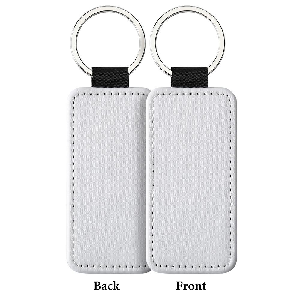 DIY Dye Sublimation Blanks Keychain Creative Double Sides Blank ID Tags Keyring Backpack Decor