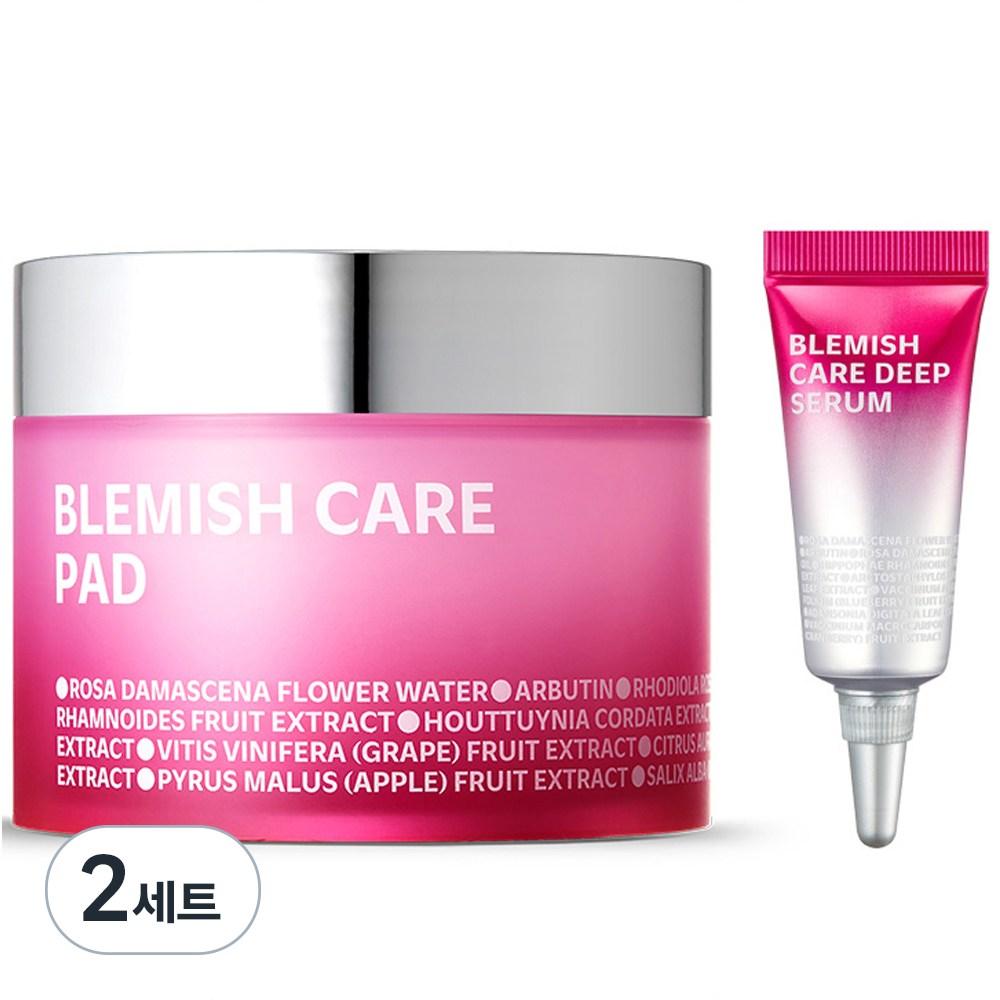 isoi Blemish Care Pad (blemish Pad) 60 Sheets + Deep Serum 5ml, 2 Sets