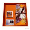 ITARORA Aurora Silk Scarf & Brooch Gift Set