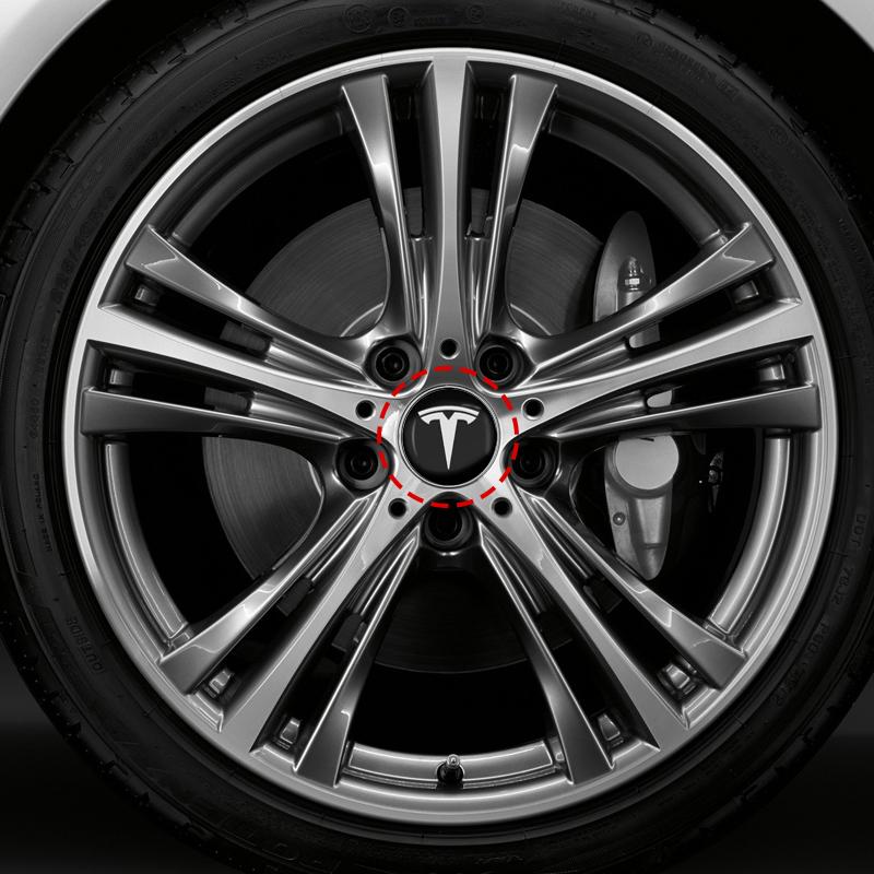 4Pcs Car Wheel Center Hub Center Cap Rim Hub Dustproof Cover Car Accessories For Tesla Model 3 Model S Model X Y SpaceX Styling