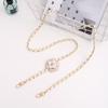 Fashion Anti-Lost Metal Leather Mobile Phone Chain Long Cellphone Lanyard Women Alloy Ring Telephone Hanging Cord