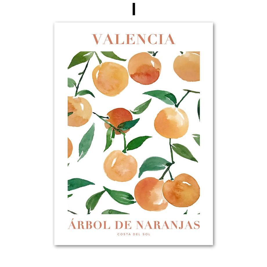 Цветочный фруктовый рынок, абстрактный скандинавский винтажный постер, современные настенные художественные принты, картины на холсте, украшения, фотографии для гостиной