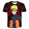 Детская аниме футболка Naruto Узумаки Саске 3D Полный принт Мальчики Девочки Короткий рукав Повседневная Оверсайз Фанаты Наруто