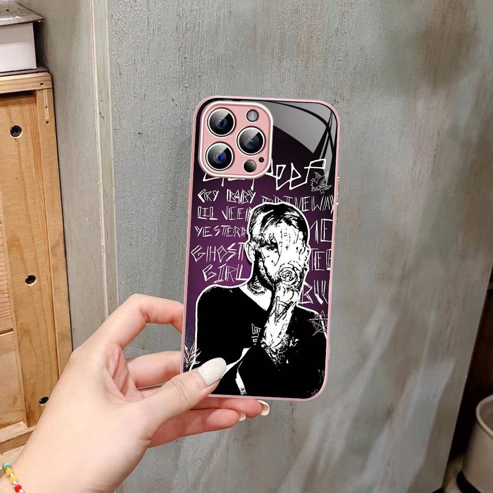 Певец Рэпер L-Lil Peep Закаленное Стекло Для Iphone 14 13 12 11 Pro Mini XS MAX 14Plus X XS XR Чехол