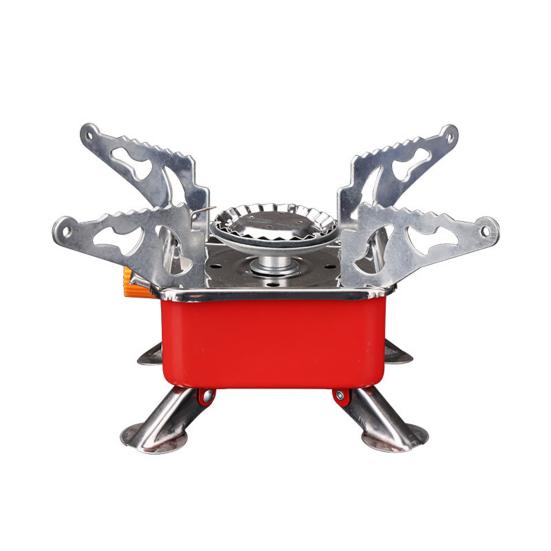 Outdoor Camping Stove with Carrying Bag 2800W Portable Foldable Hiking Picnic Camp Stove Electronic Ignition Cooking Burner Square Round Gas Stove