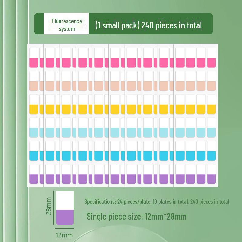 Пользовательские наклейки Morandi Index Label Sticky Notes – флуоресцентные закладки для студентов
