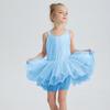 2025 Girls' Ballet Dance Costume: New Sling Leotard Princess Dress with Mesh Skirt