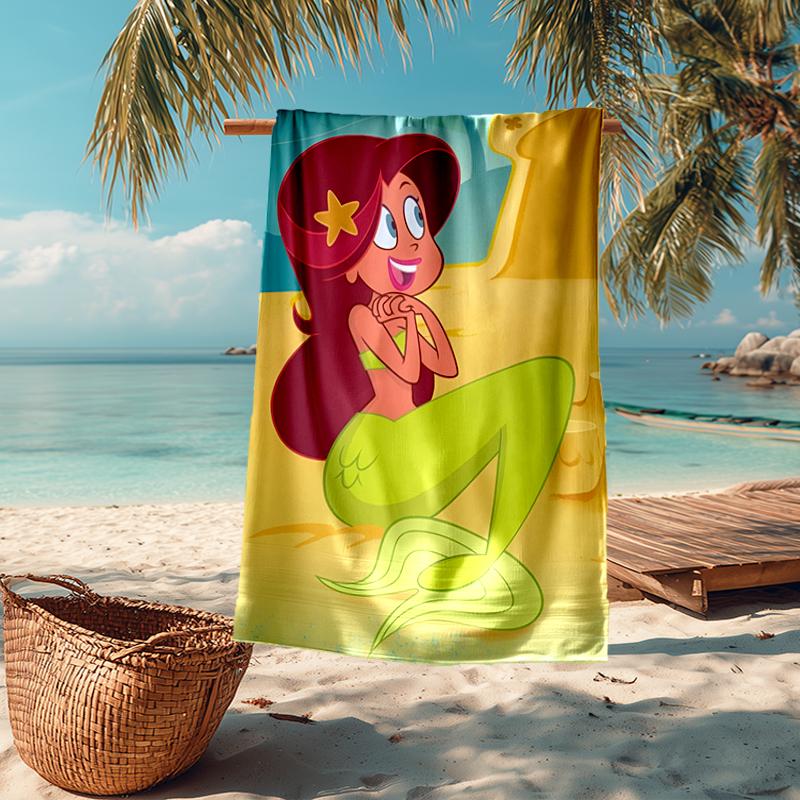 Ultra-Soft Beach Towel with Zig & Sharko Theme,Ideal for Pool - Camping, Diving - Perfect Travel Essential, Vibrant Beach Towel.