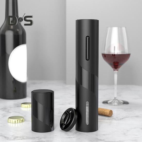 Электрическая открывалка для бутылок вина с резаком для фольги, кнопка одним нажатием, многоразовый автоматический инструмент для удаления винного штопора, перезаряжаемый через USB, нержавеющая сталь