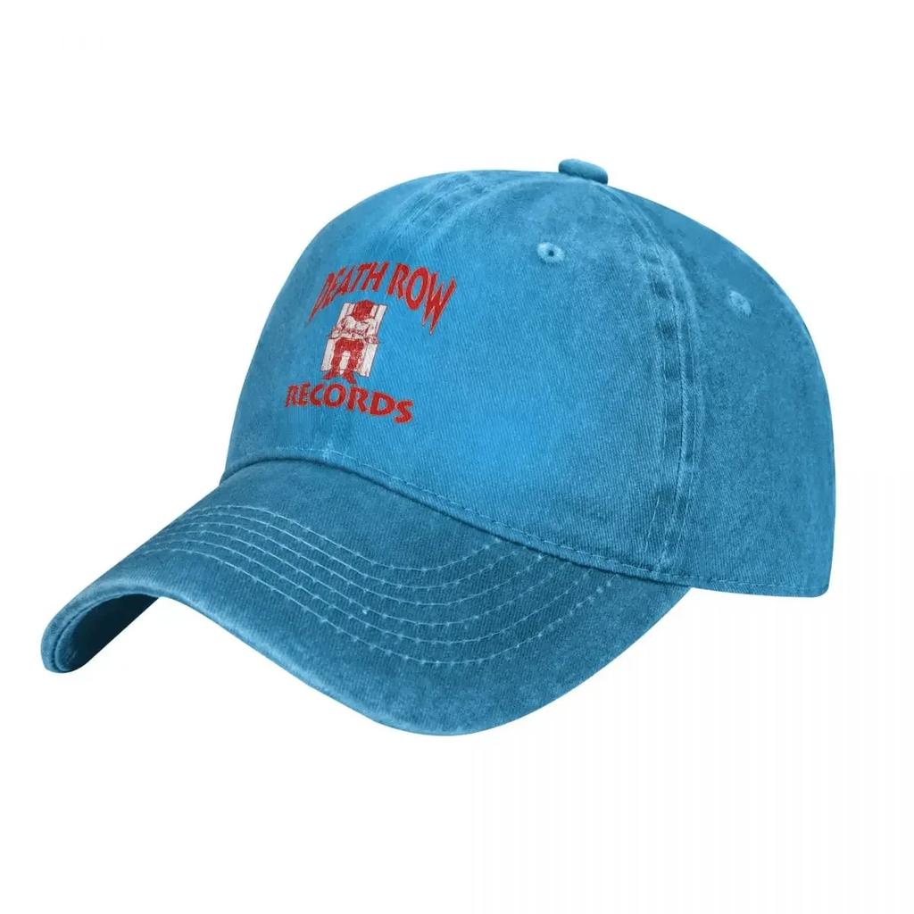 Бейсбольная кепка Death Row Records Washed Band Funny Trucker Hat Summer Unisex-Teens Outdoor Sports Custom Logo Cap