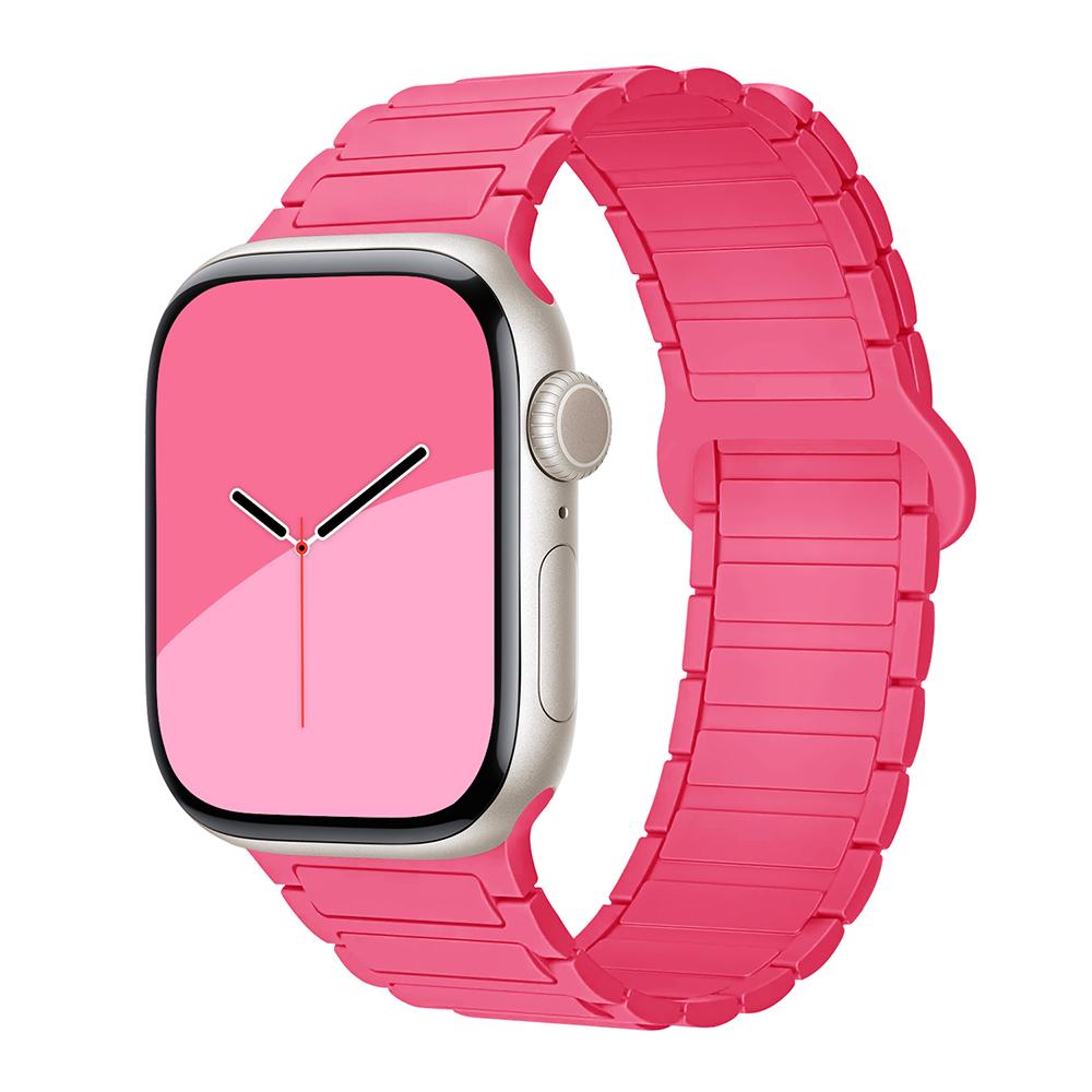 bands for Apple Watch strap 40mm 46mm 45mm 44mm 41mm 49mm Magnetic Silicone correas Bracelet iWatch Series 11 10 9 8 Se ultra2 3