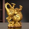 Привлечение богатства Zhaocai Pixiu Тыквенные украшения Чистая медь Fulu Pixiu Ремесла Переезд Открытие Подарок Домашний Винный шкаф Украшения