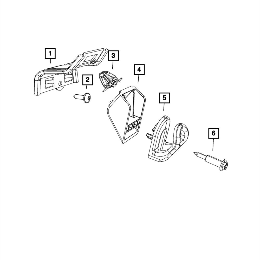 1x Coat Hook 1HQ78TX7AA Replaces 1HQ78DX9AA