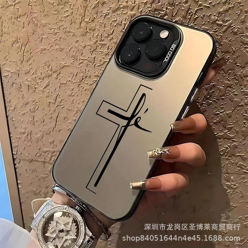 Новая модель для внешней торговли подходит для Apple 15 цветной серебристый iPhone14Pro креативный 11promax матовый 16 защитный чехол 17.
