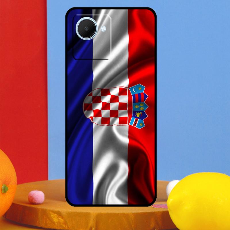 Croatia Flag For Realme GT7 Pro GT6 10 11 12 13 14 15 Pro Plus C55 C67 C63 C61 C53 C35 C65 C75 C71 Case